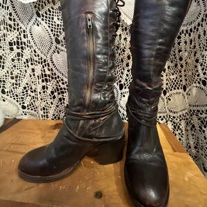 Freebird Leather Heeled Boots